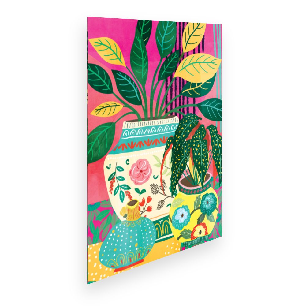 Affiche Vases exotiques colorés