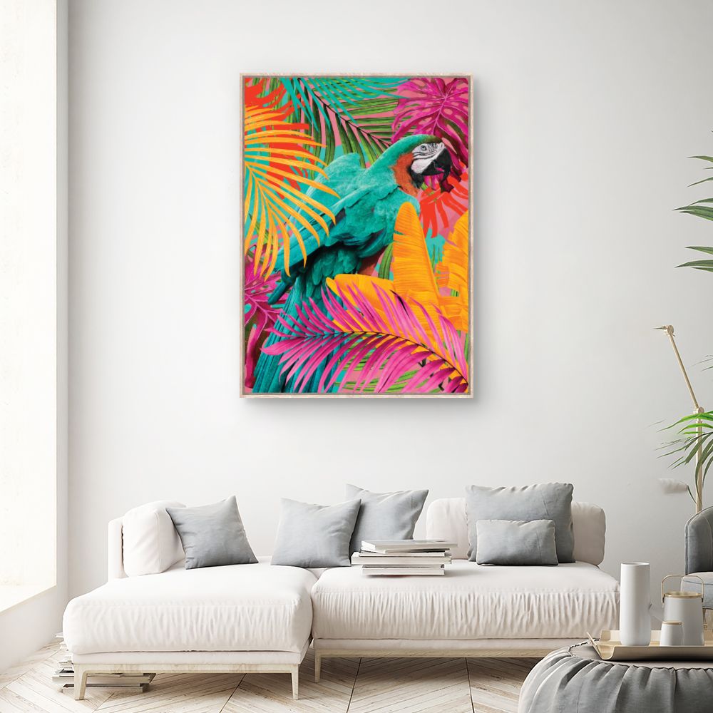 Tableau Perroquet exotique vibrant