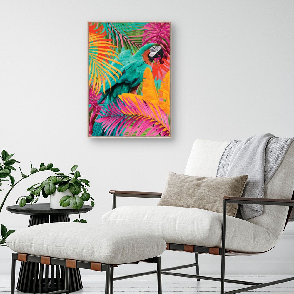 Tableau Perroquet exotique vibrant