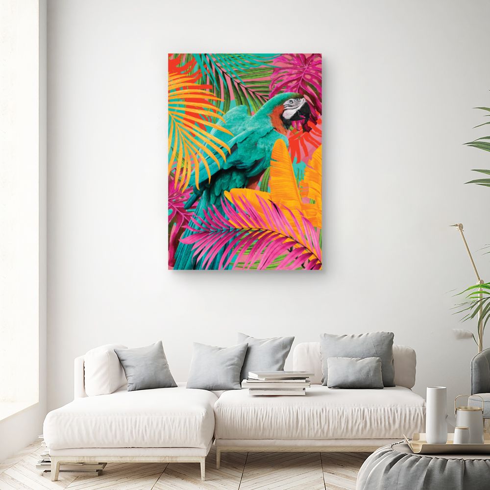 Tableau Perroquet exotique vibrant