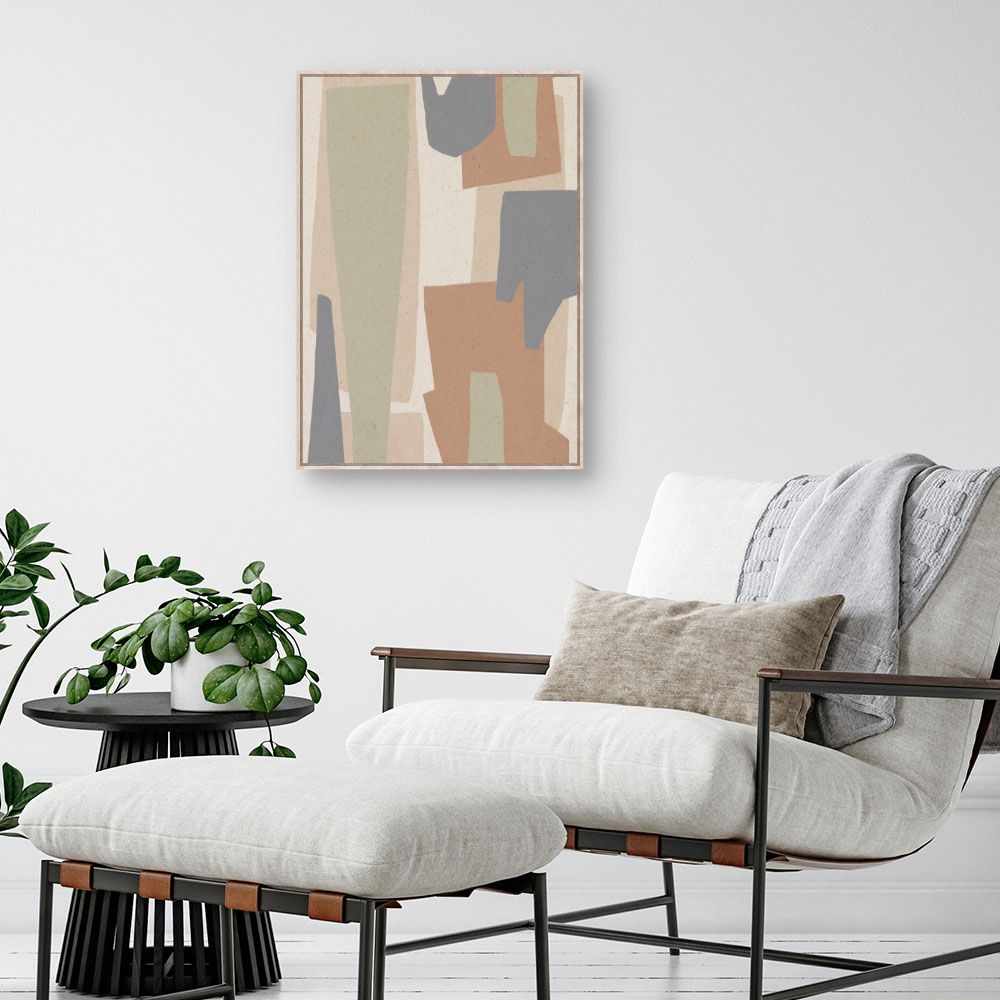 Tableau Formes abstraites douces