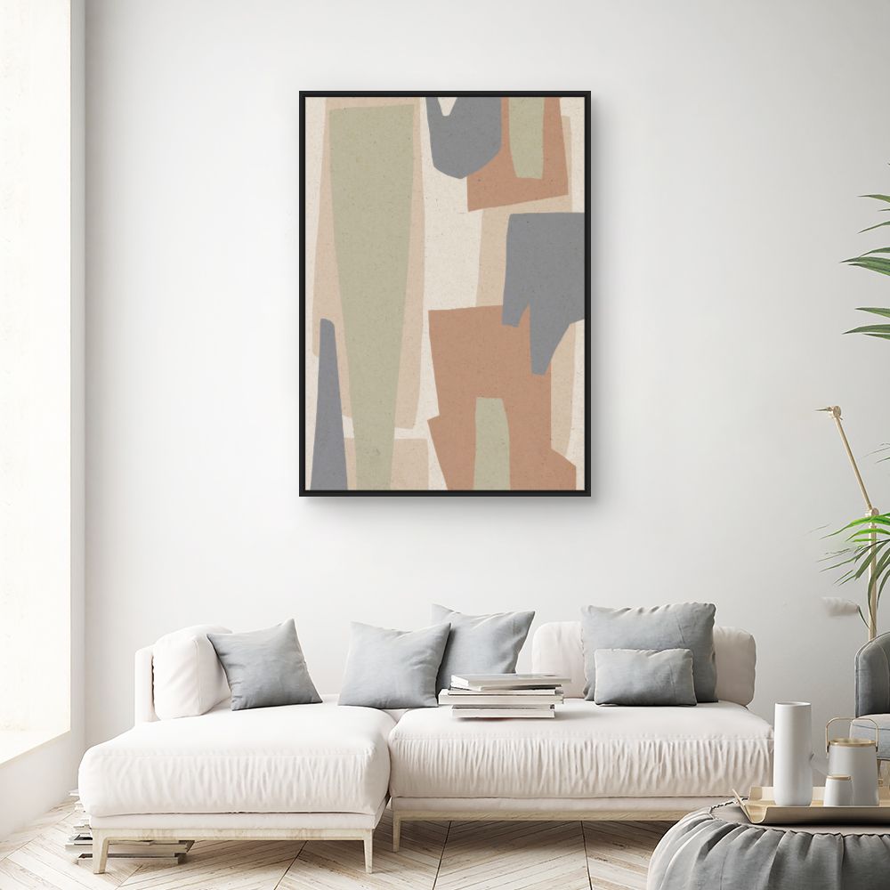 Tableau Formes abstraites douces