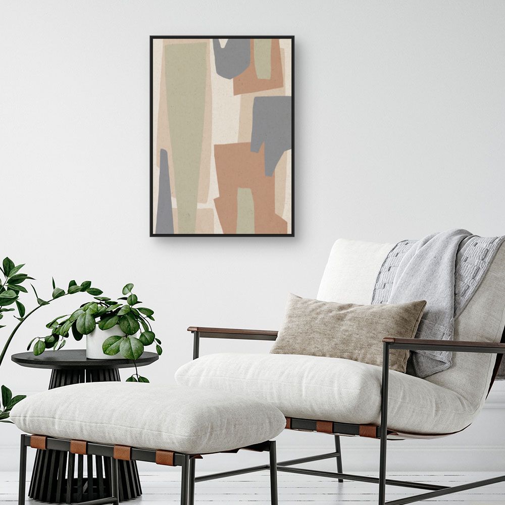 Tableau Formes abstraites douces