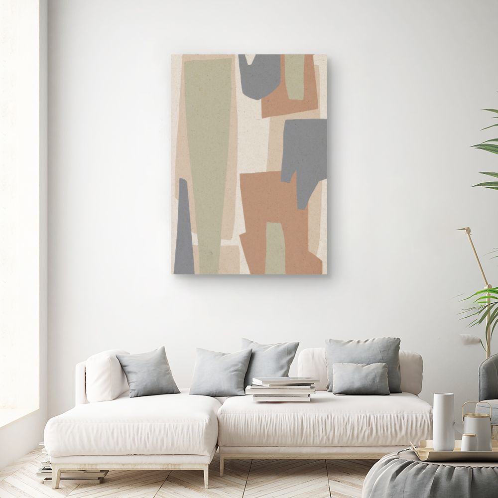 Tableau Formes abstraites douces