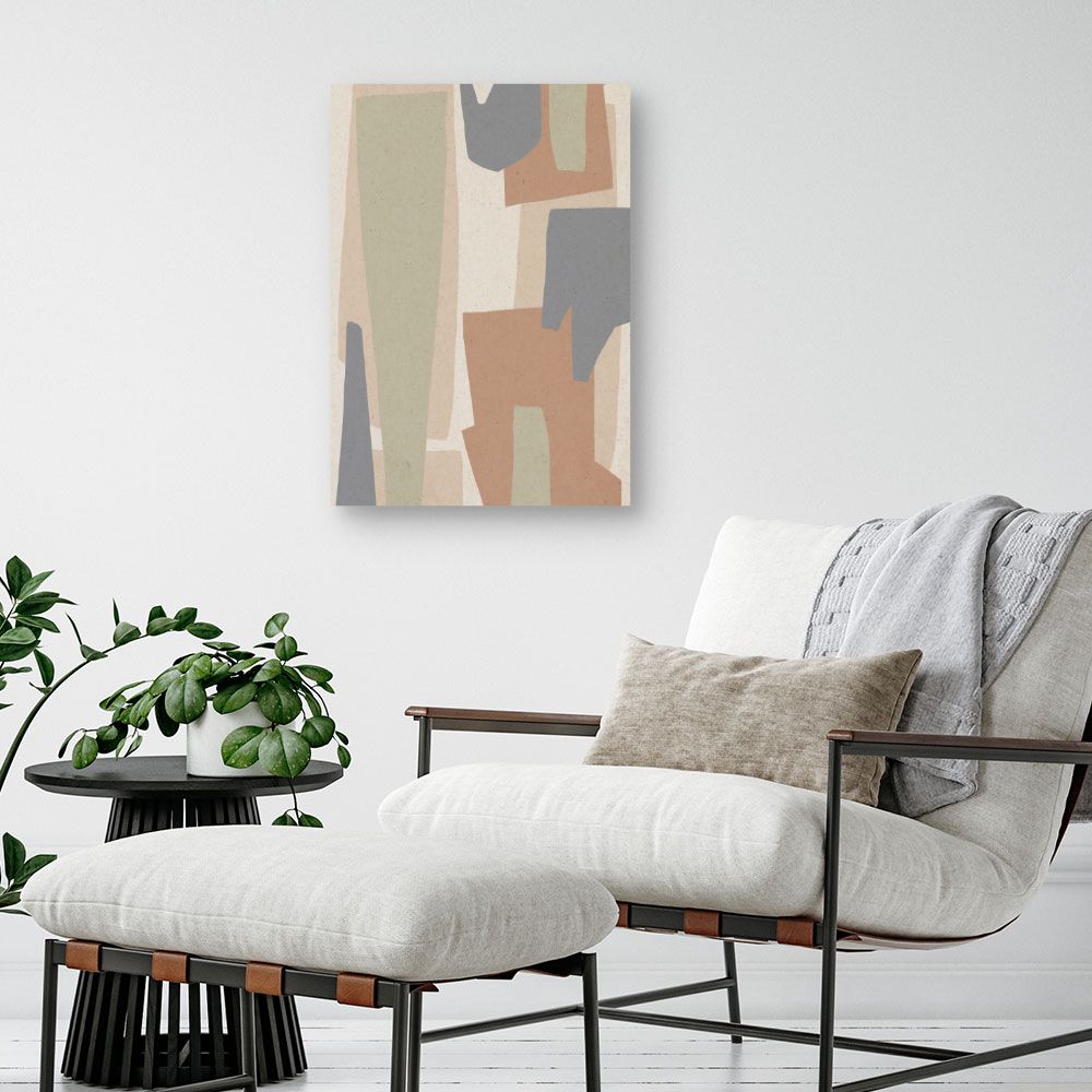 Tableau Formes abstraites douces