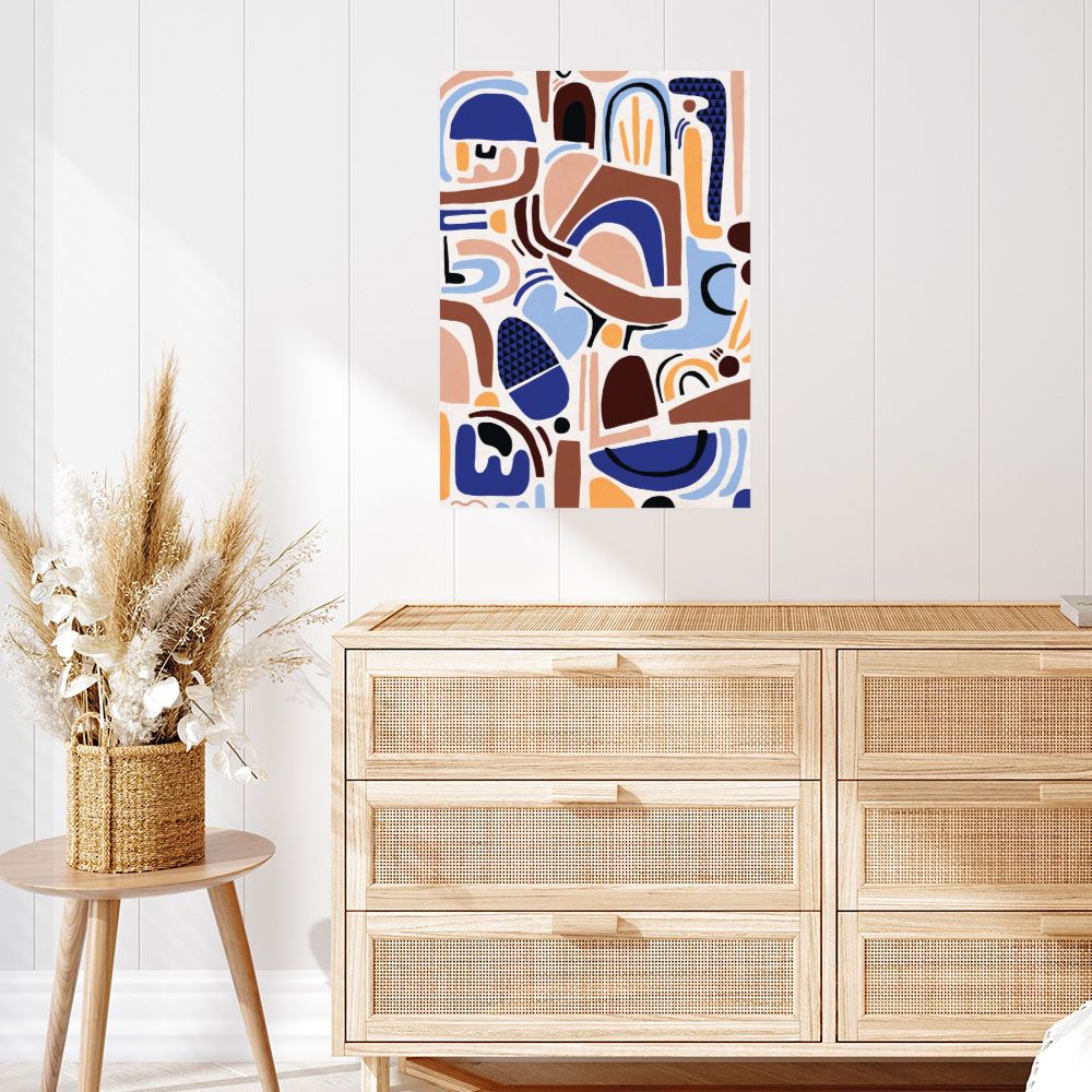 Affiche Motifs abstraits colorés