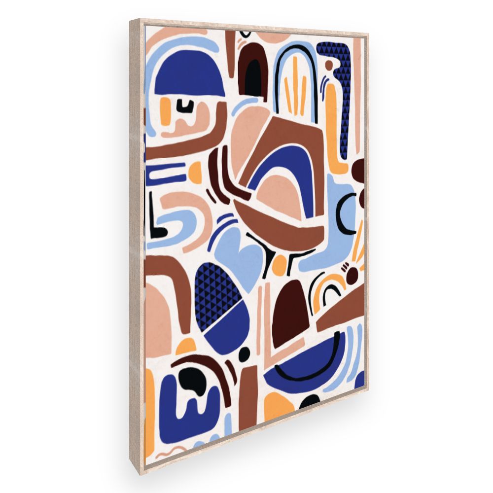 Toile Formes abstraites vibrantes