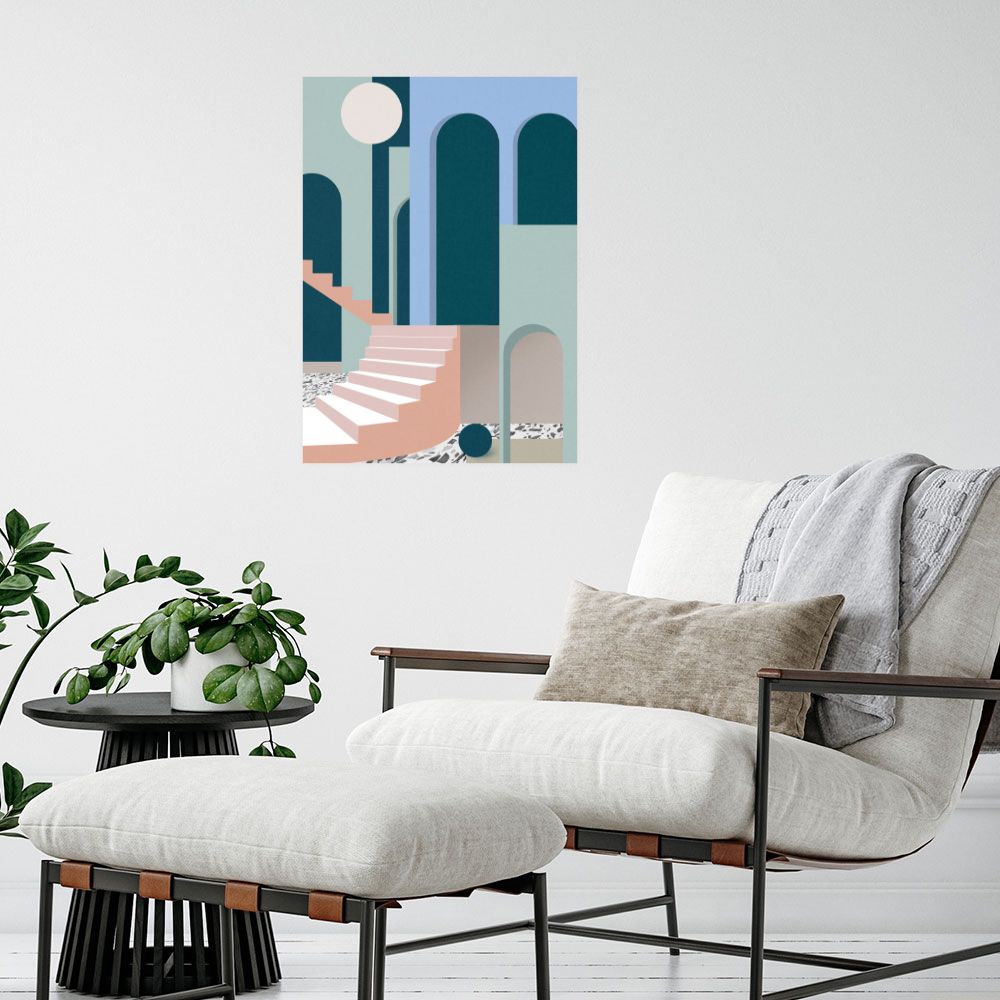 Affiche Escaliers modernistes