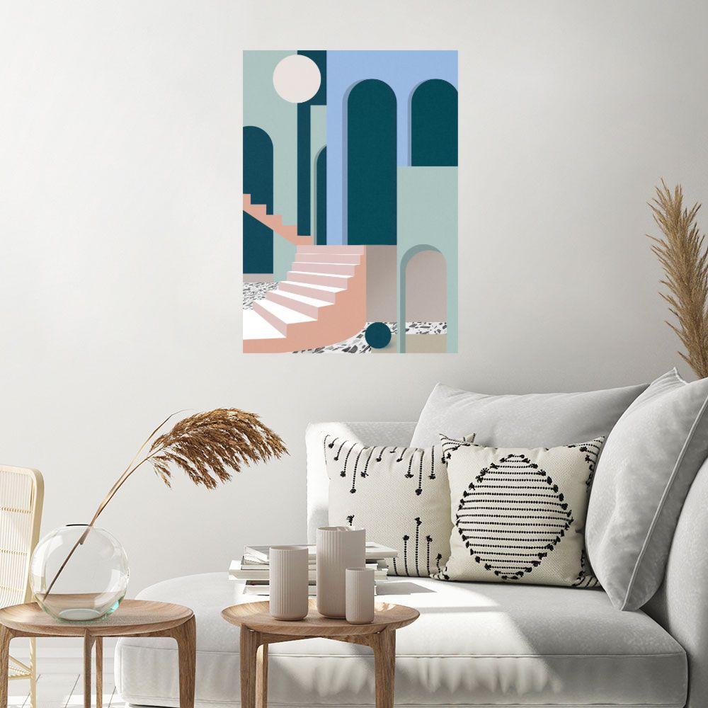 Affiche Escaliers modernistes