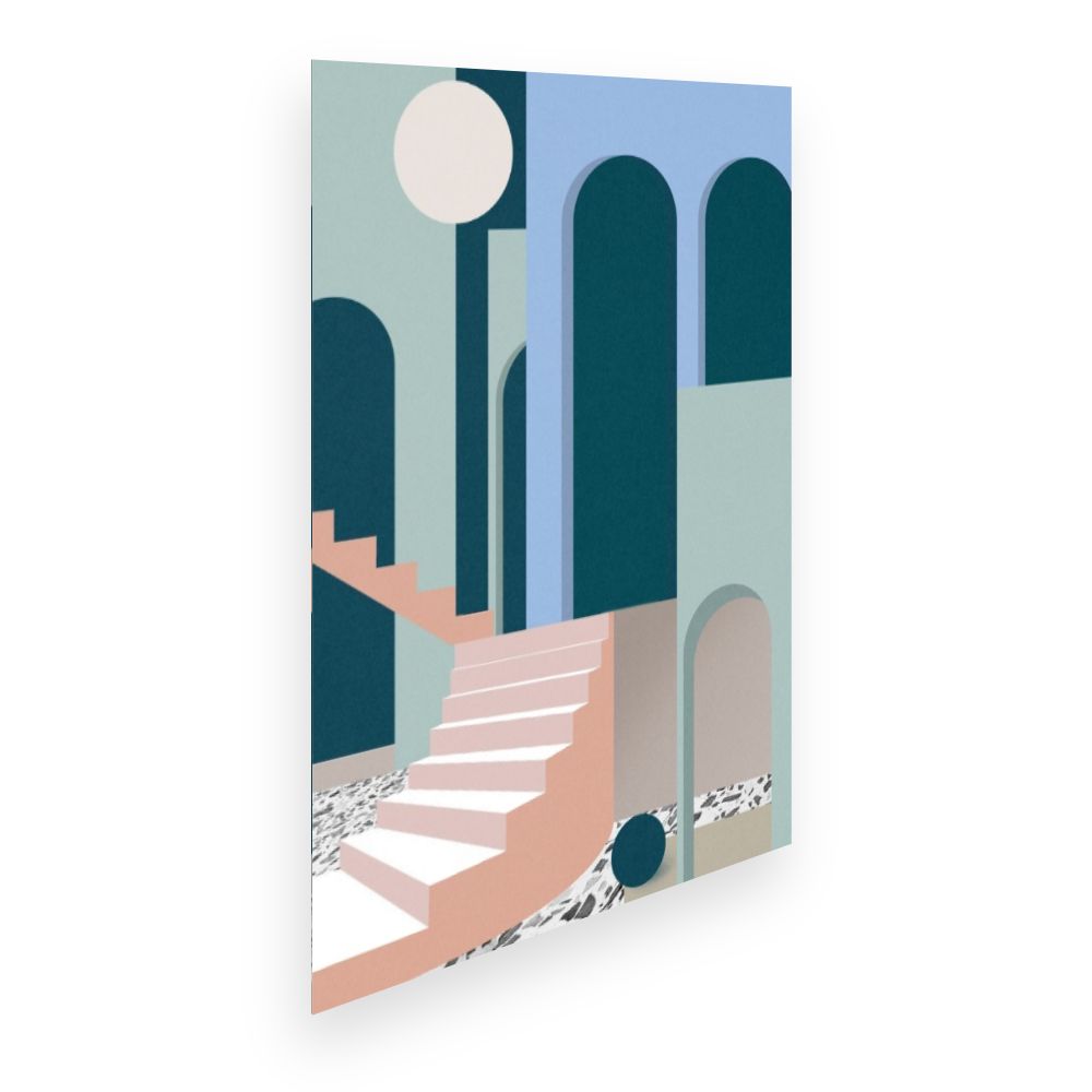 Affiche Escaliers modernistes