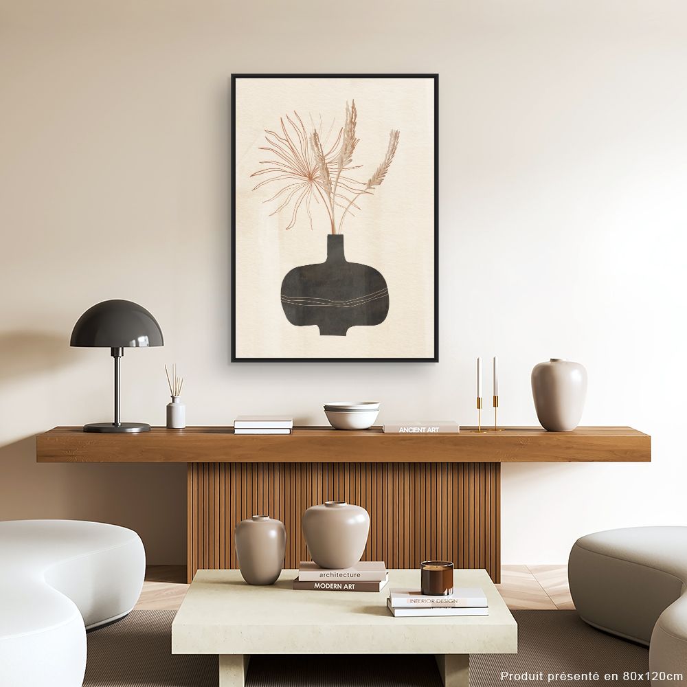 Tableau Vase floral contemporain