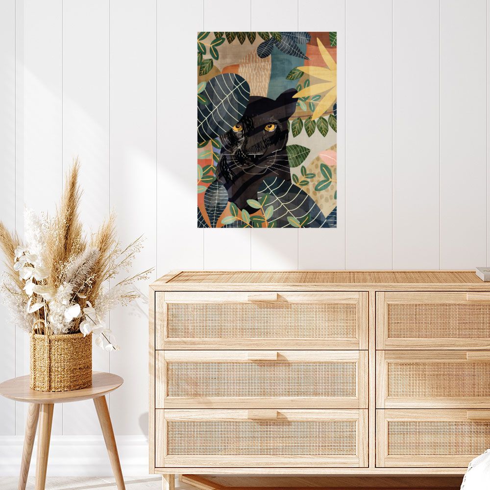 Affiche Panthère dans la jungle