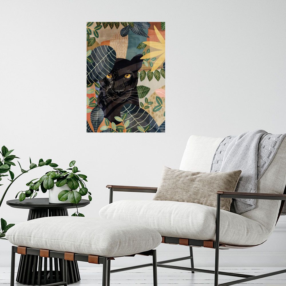 Affiche Panthère dans la jungle