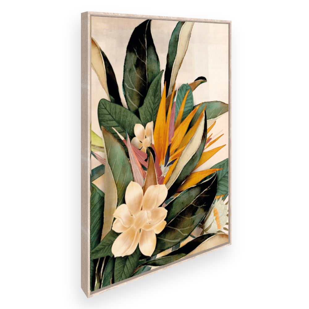 Toile Fleurs tropicales exotiques