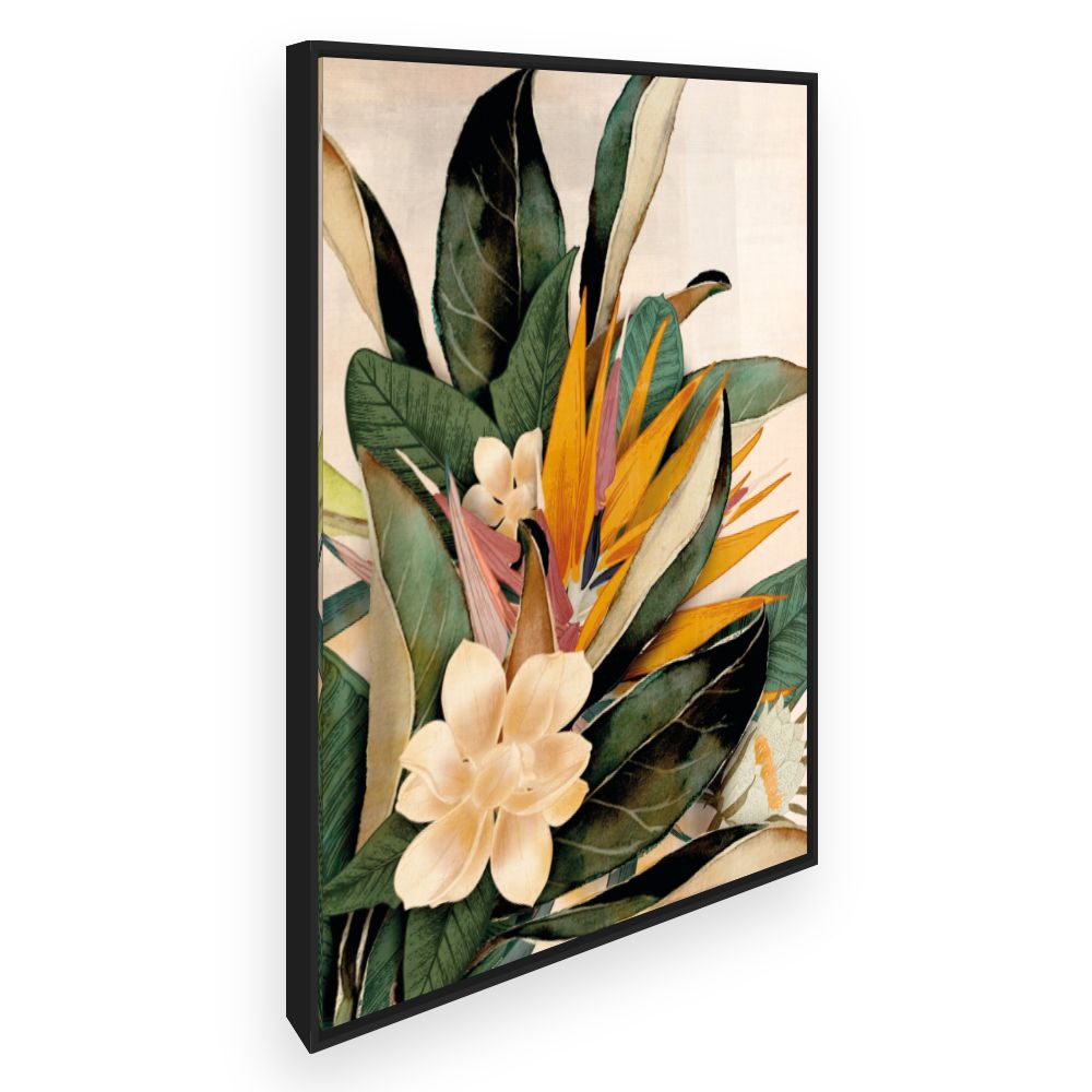 Toile Fleurs tropicales exotiques