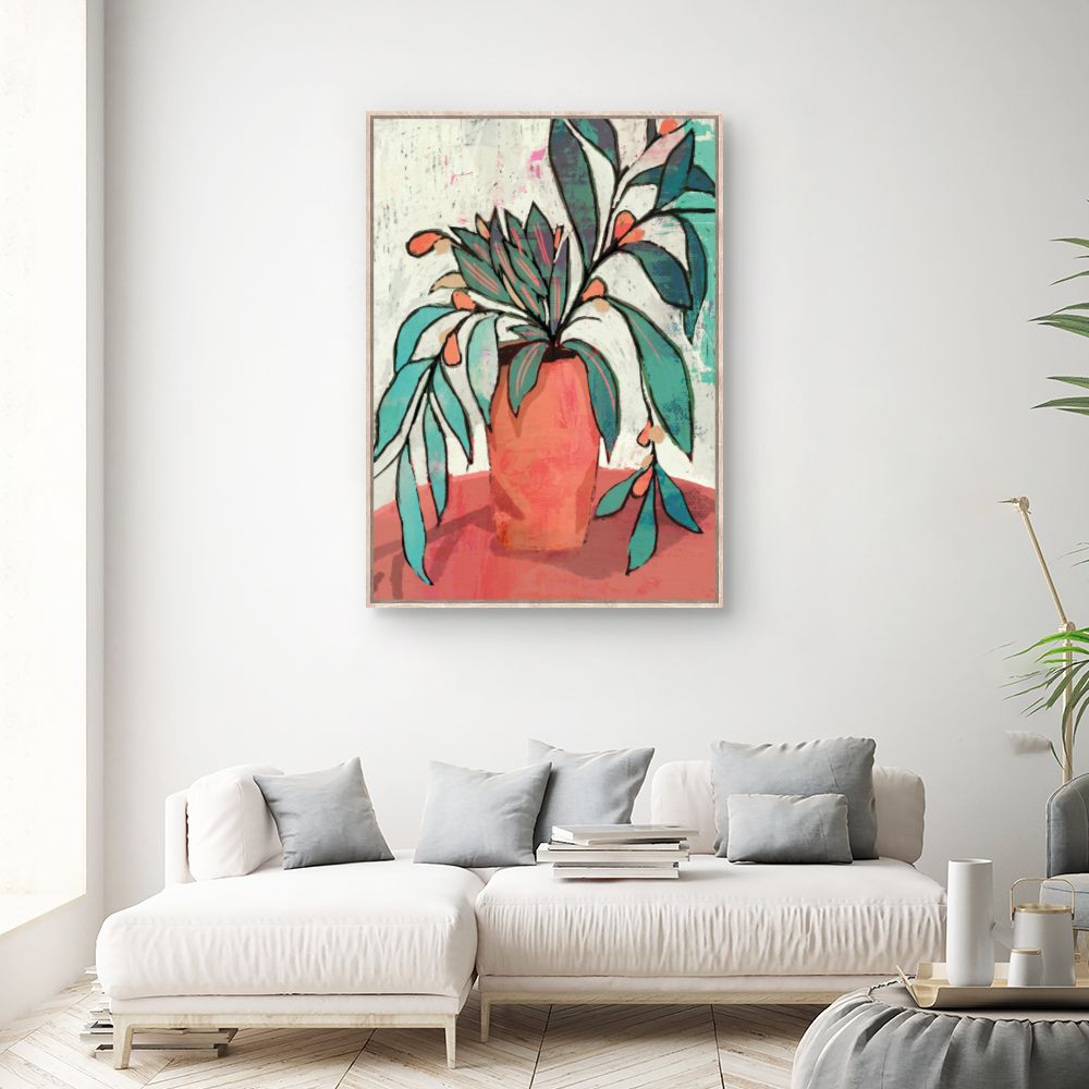 Tableau Vase fleuri coloré