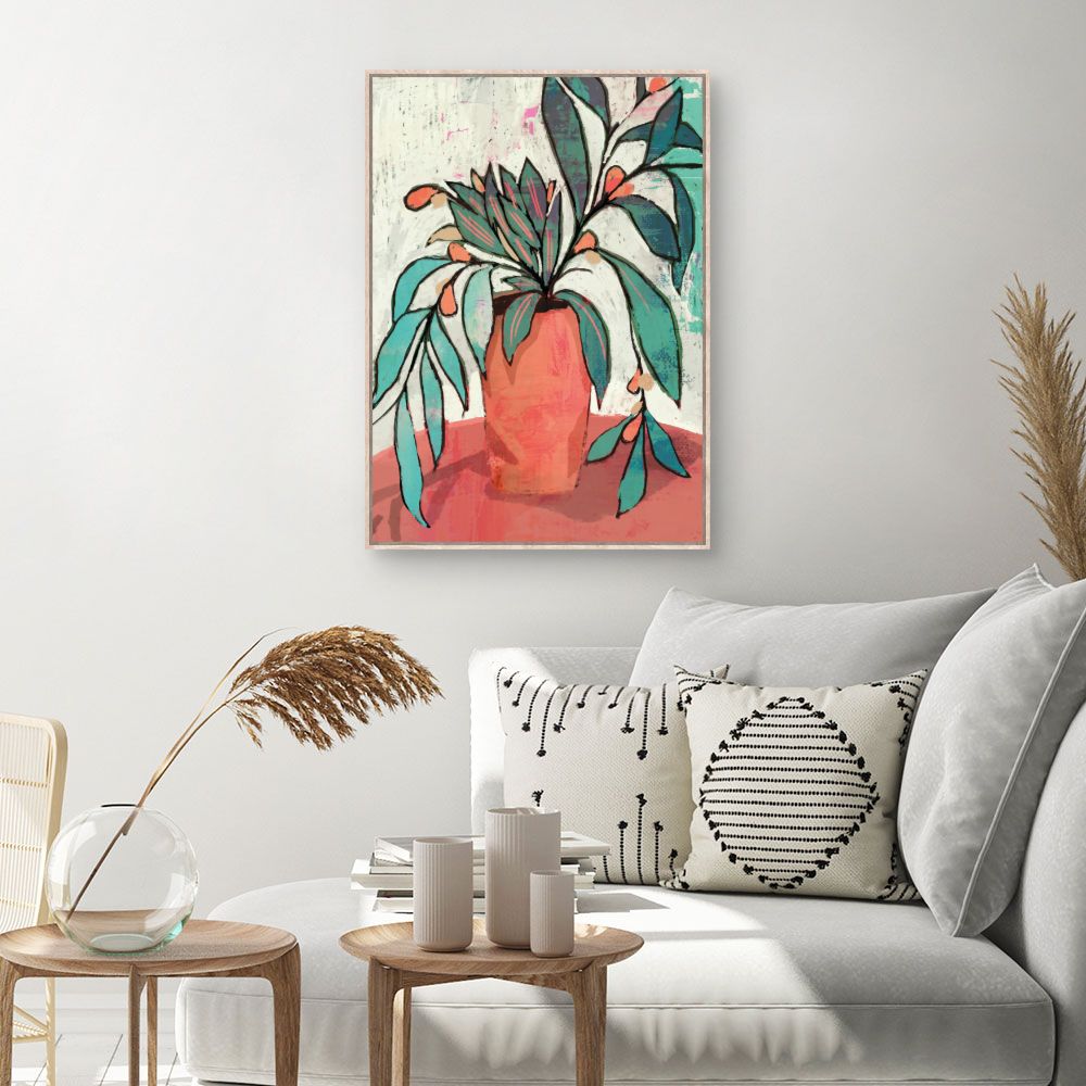 Tableau Vase fleuri coloré