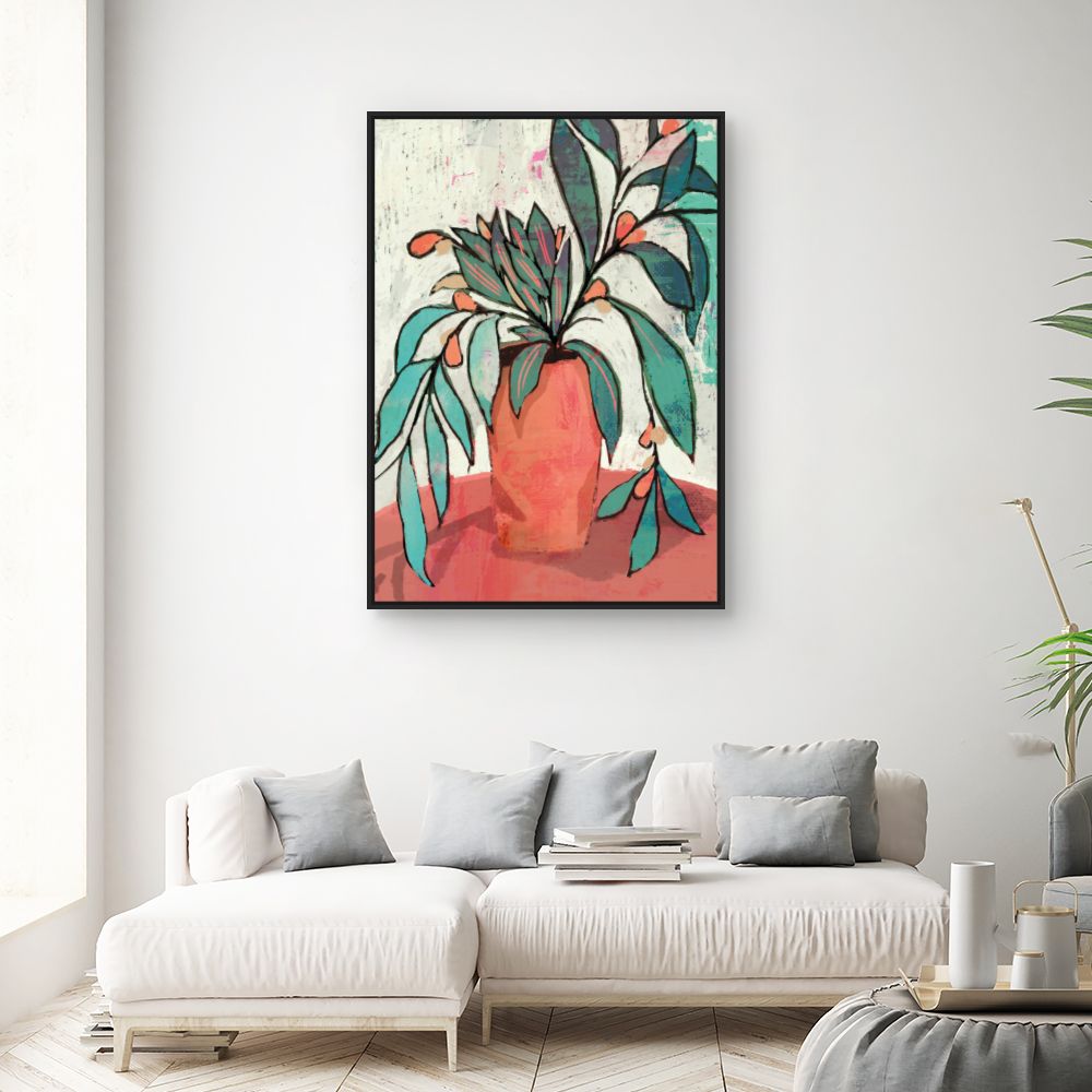 Tableau Vase fleuri coloré