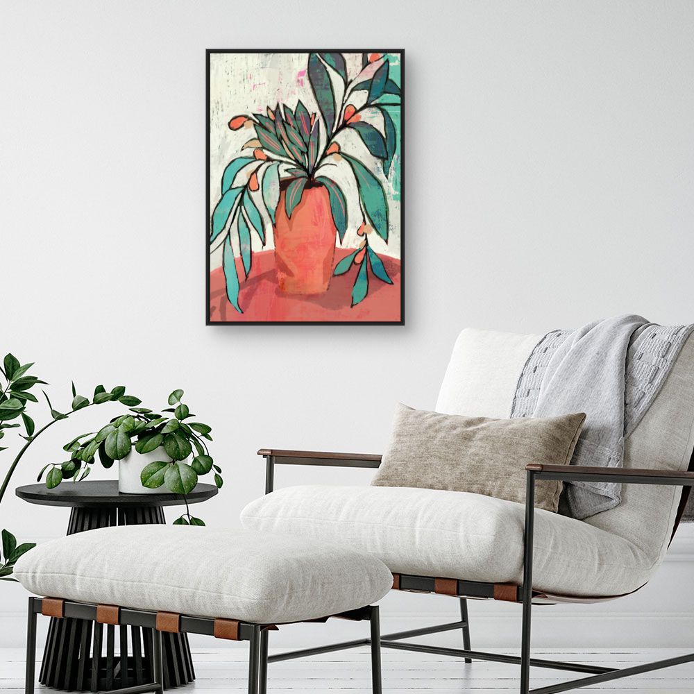 Tableau Vase fleuri coloré