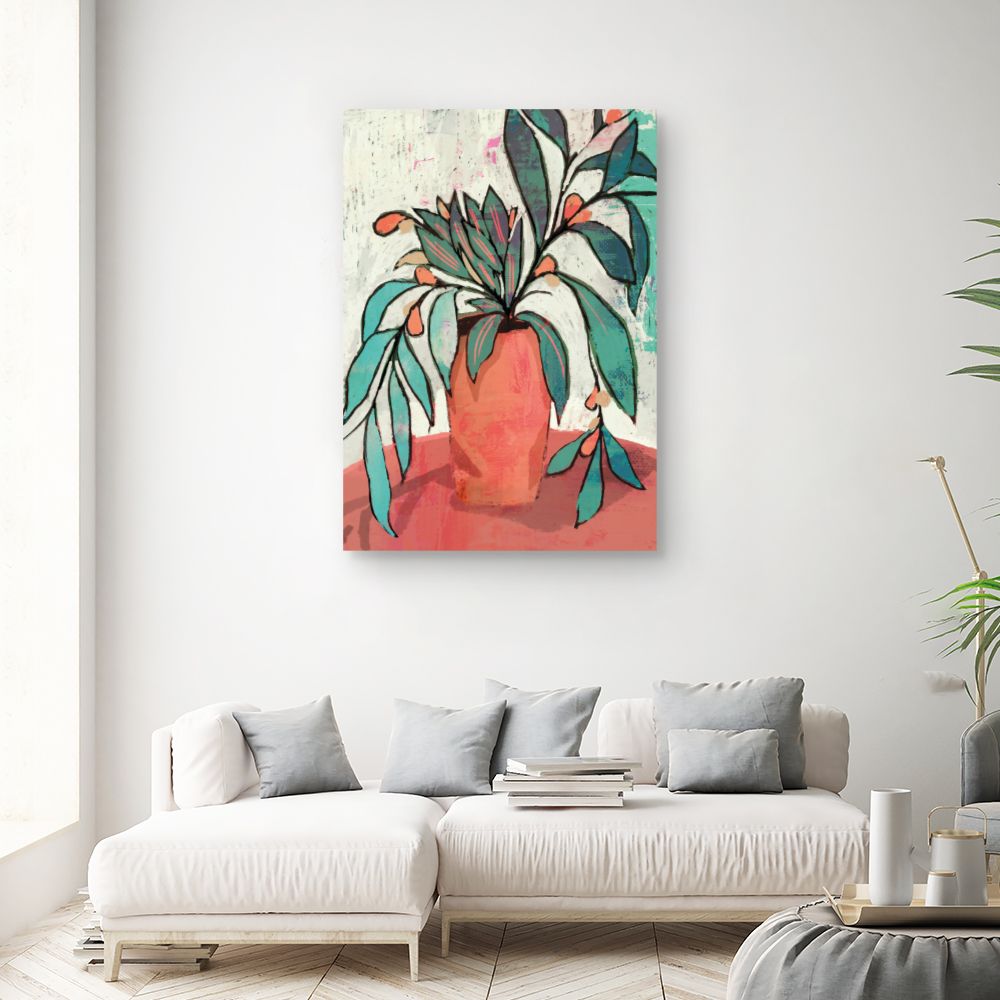 Tableau Vase fleuri coloré