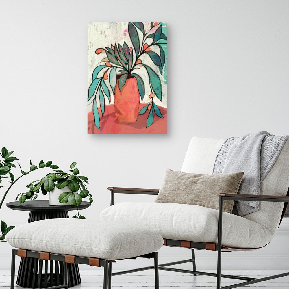 Tableau Vase fleuri coloré