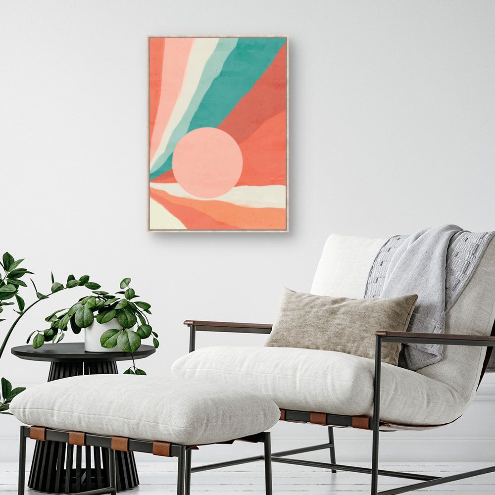 Tableau Éclats pastel vibrants