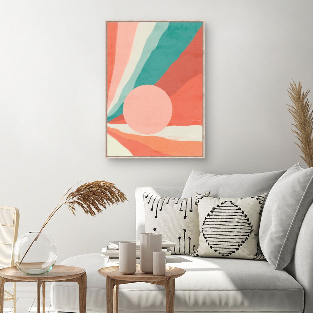 Tableau Éclats pastel vibrants