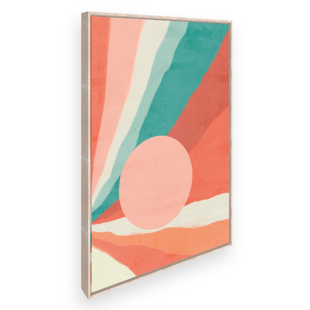 Toile Éclats pastel vibrants