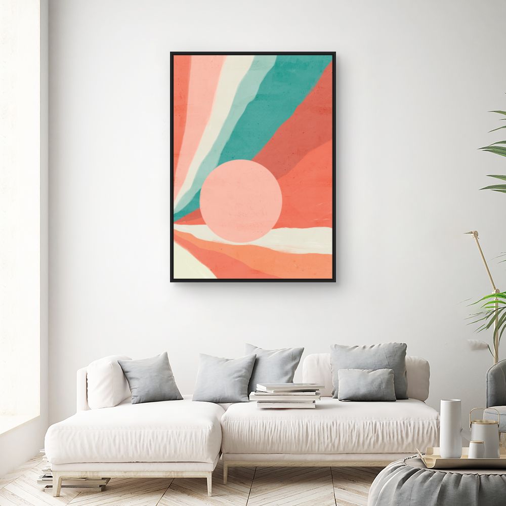 Tableau Éclats pastel vibrants