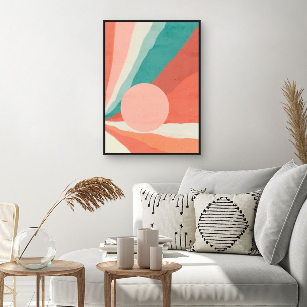 Tableau Éclats pastel vibrants