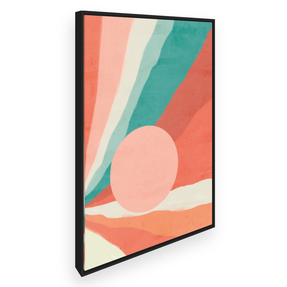 Toile Éclats pastel vibrants