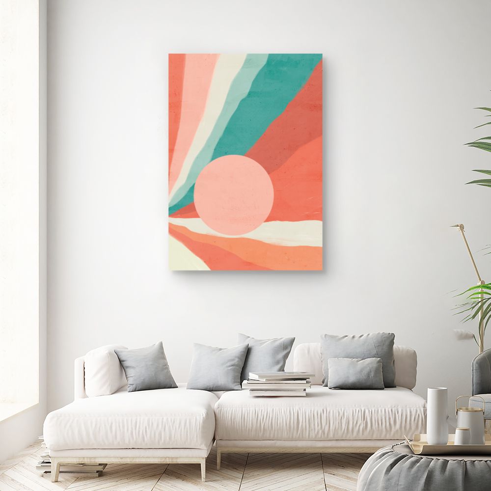 Tableau Éclats pastel vibrants