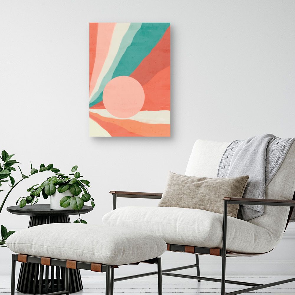 Tableau Éclats pastel vibrants