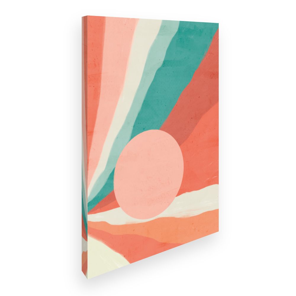 Toile Éclats pastel vibrants