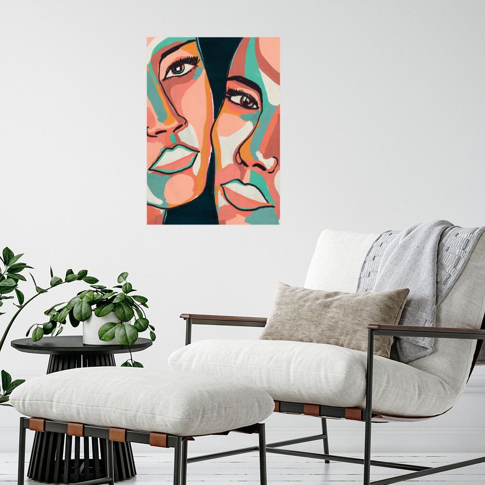 Affiche Visages abstraits