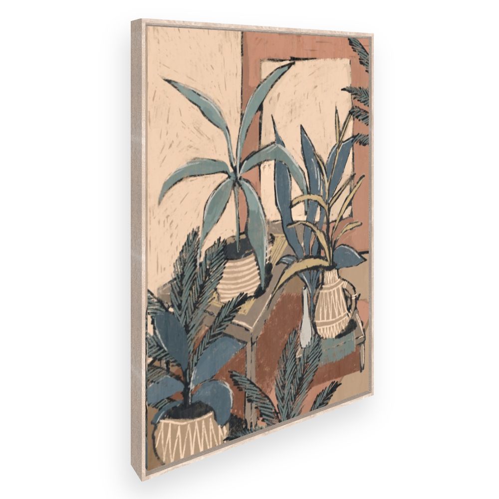 Toile Plantes stylisées