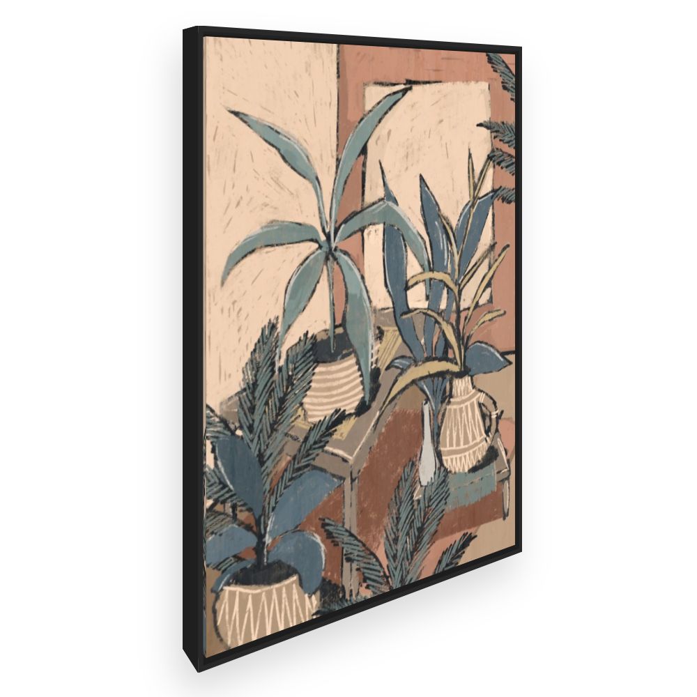 Toile Plantes stylisées