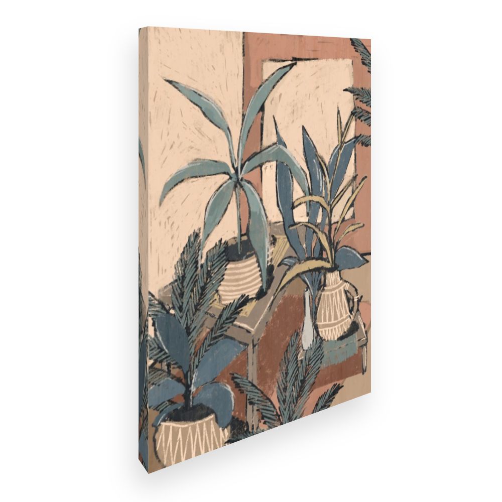 Toile Plantes stylisées