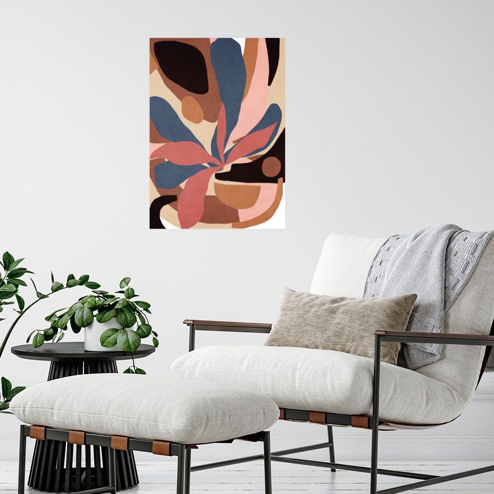 Affiche Formes organiques colorées