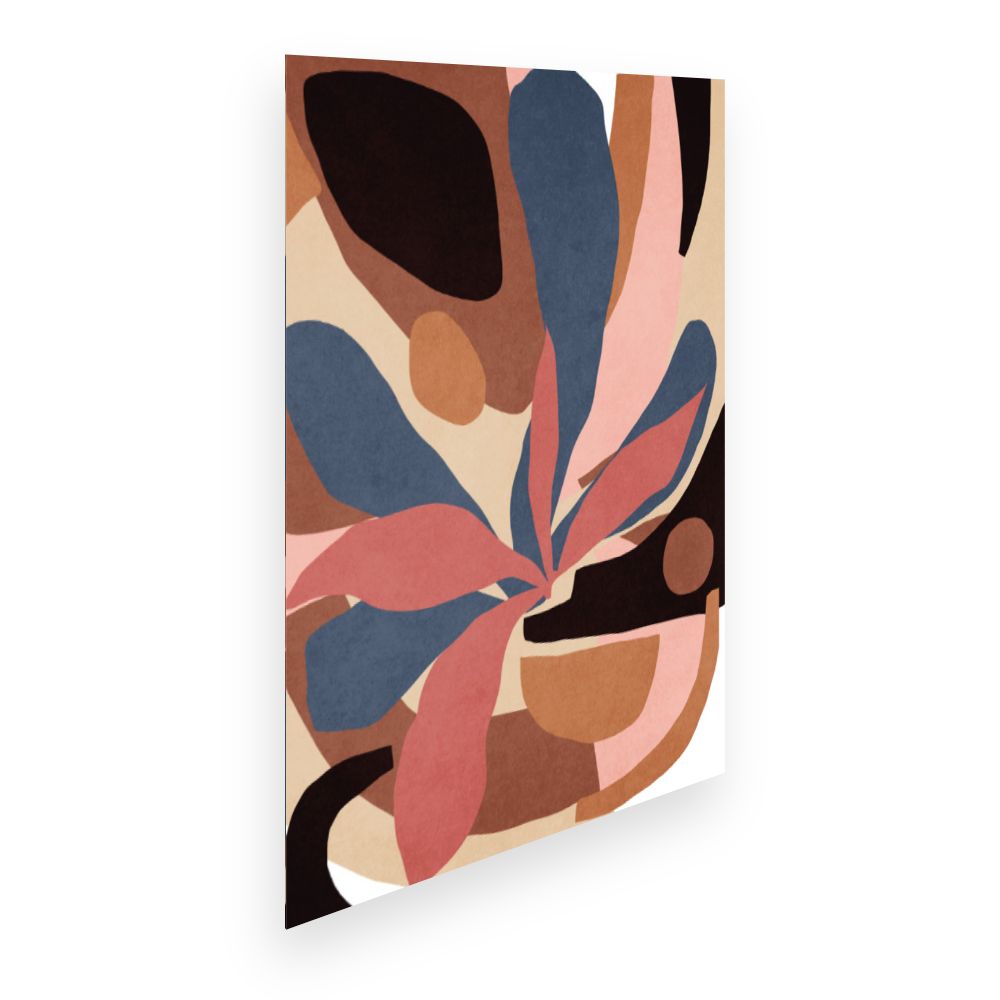 Affiche Formes organiques colorées