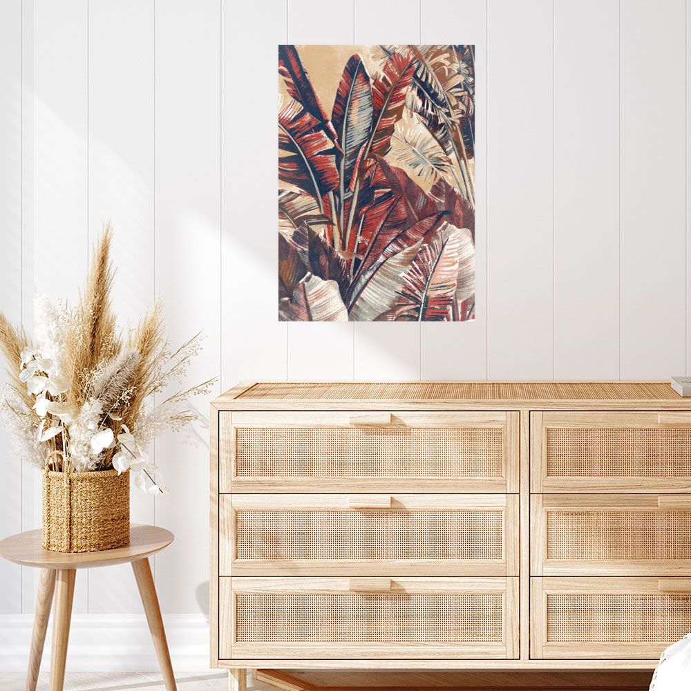Affiche Feuillage exotique vibrant
