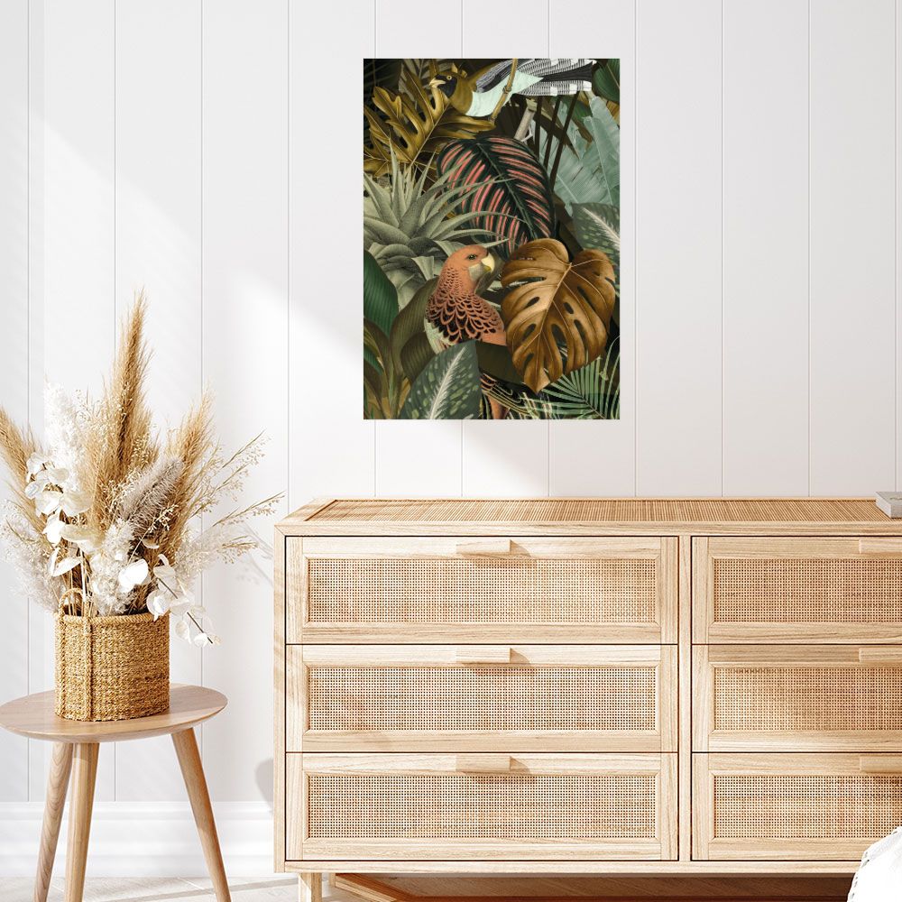 Affiche Feuillage exotique vibrant