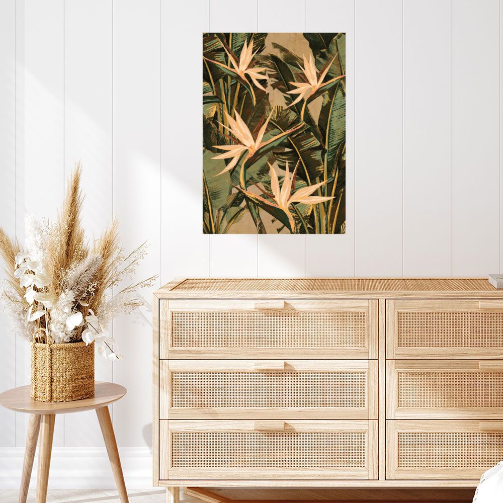 Affiche Fleurs exotiques vibrantes