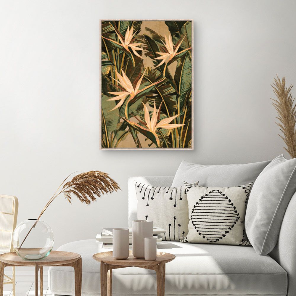 Tableau Fleurs exotiques vibrantes