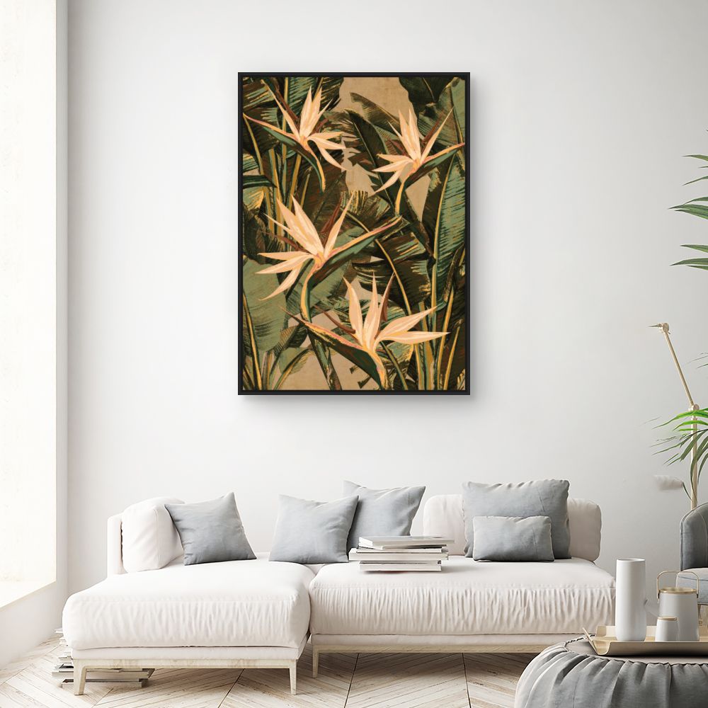 Tableau Fleurs exotiques vibrantes