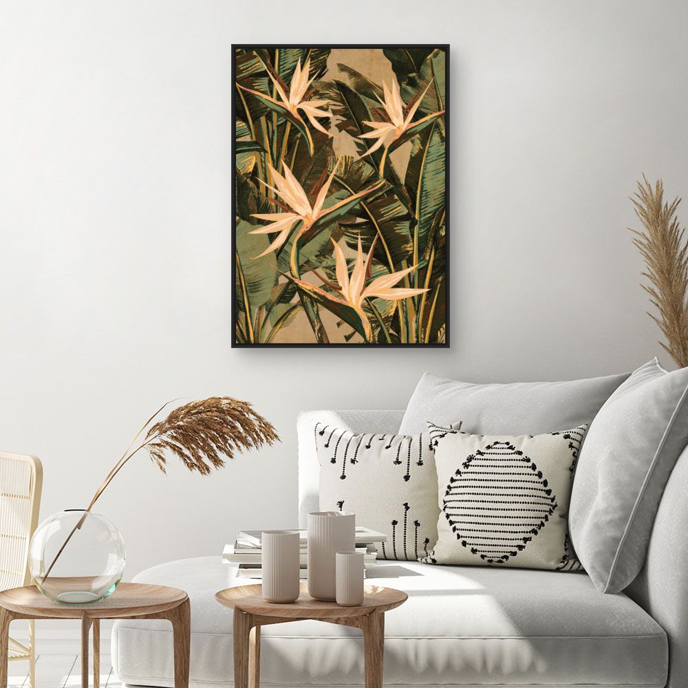 Tableau Fleurs exotiques vibrantes