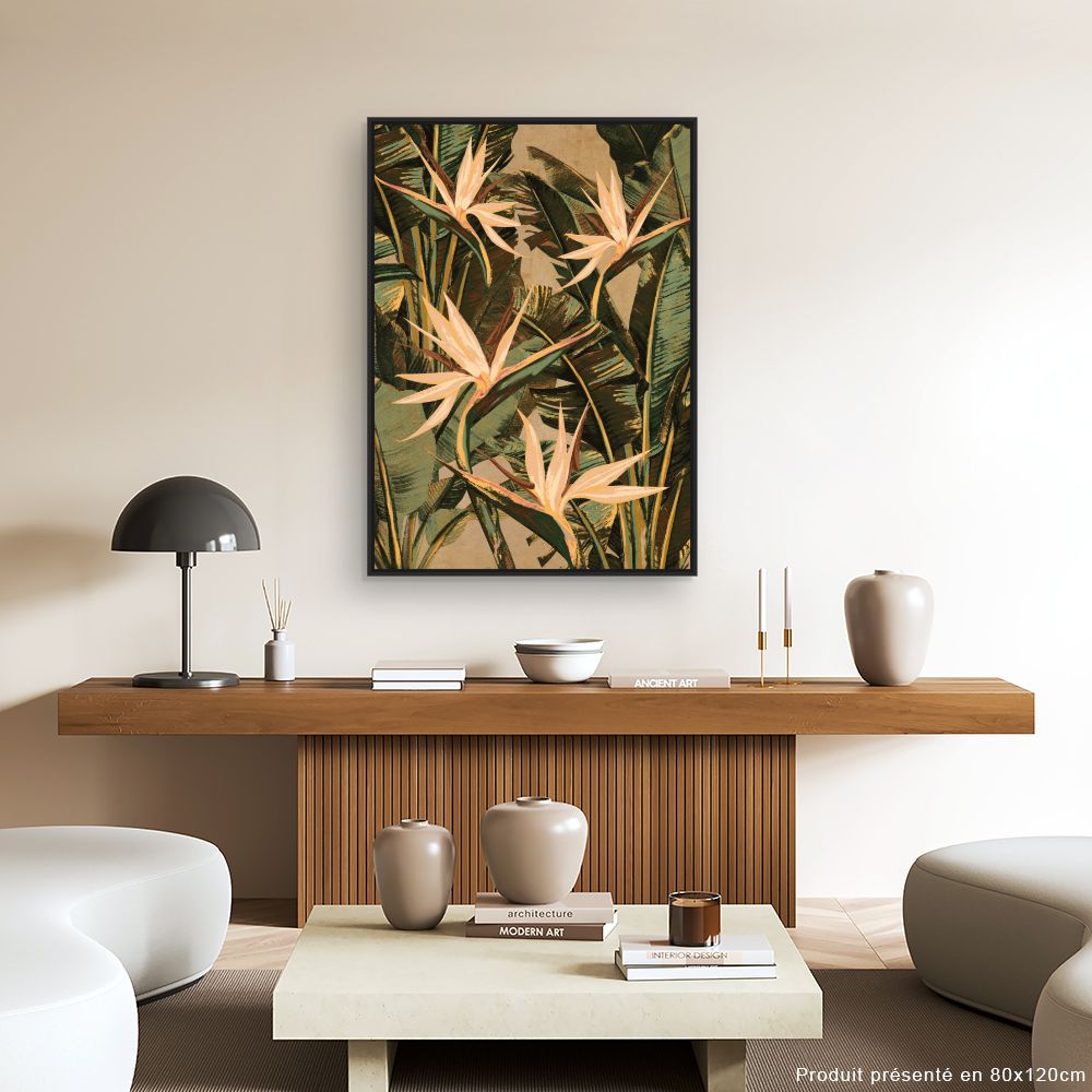 Tableau Fleurs exotiques vibrantes