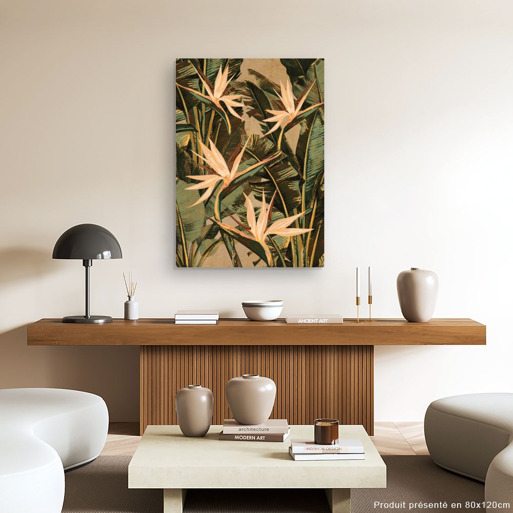 Tableau Fleurs exotiques vibrantes