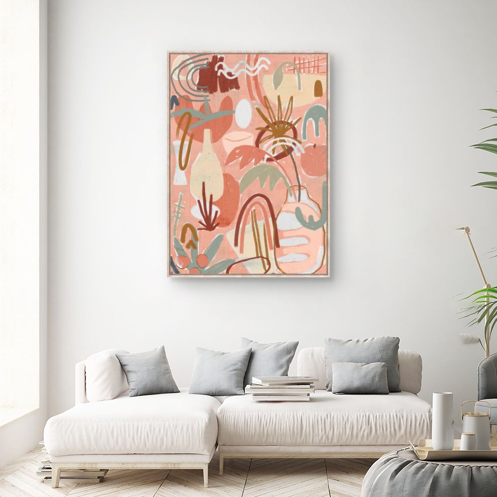 Tableau Abstrait pastel charmant