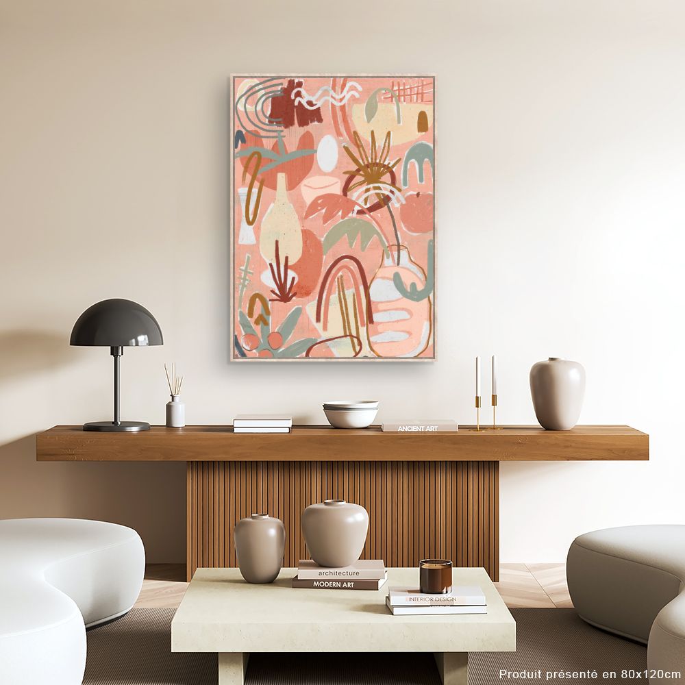 Tableau Abstrait pastel charmant